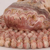 Petites perles Rhodochrosite 4 mm, Qualité AA+