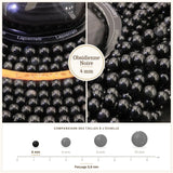 Petites perles Obsidienne Noire 4 mm, Qualité AAA