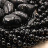 Petites perles Onyx Noir 4 mm, Qualité AAA