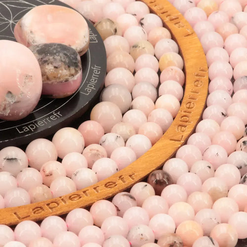 Perles Opale Rose en pierre naturelle - Qualité AA+