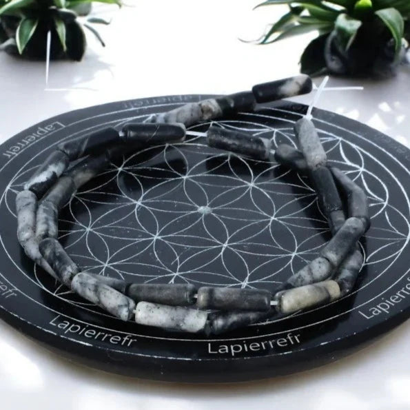 Perles Jaspe Zébré 4 mm x 13 – Lot de 26 perles naturelles perle pierre naturelle