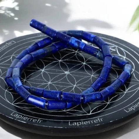 Perles Lapis Lazuli 4 mm x 13 – Lot de 26 perles naturelles perle pierre naturelle