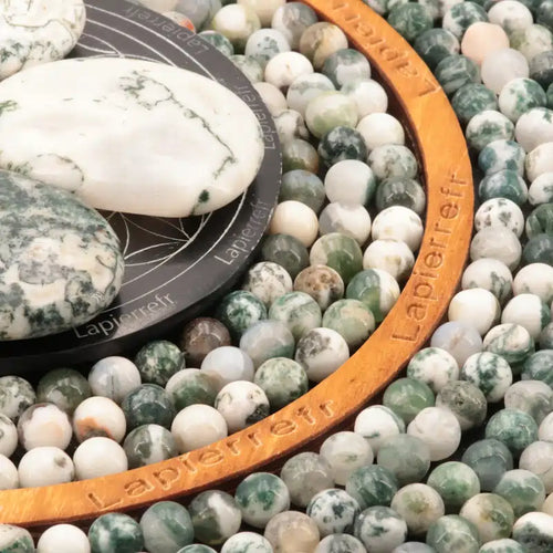 Perles Agate Arbre en pierre naturelle - Qualité AA+