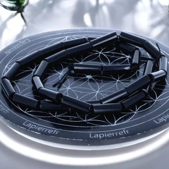 Perles Agate Noire 4 mm x 13 – Lot de 26 perles naturelles perle pierre naturelle