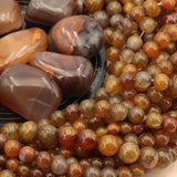 Perles Agate Veine de Dragon 6 mm en pierre naturelle, Qualité AAA