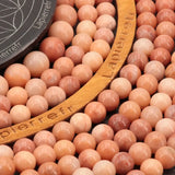 Perles Aventurine Orange en pierre naturelle ronde 4/6/8/10 mm de Qualité AAA, pour la création de bijoux et lithothérapie