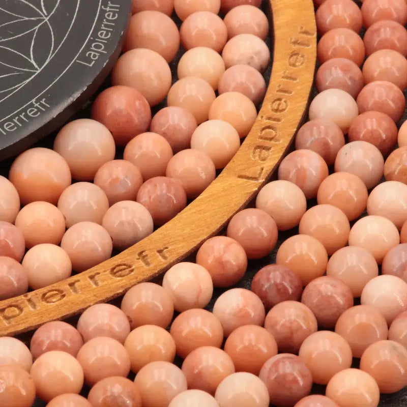 Perles Aventurine Orange en pierre naturelle ronde 4/6/8/10 mm de Qualité AAA, pour la création de bijoux et lithothérapie