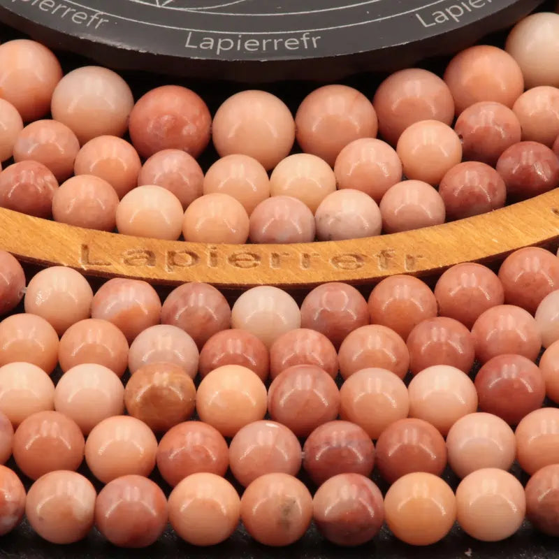 Perles Aventurine Orange en pierre naturelle ronde 4/6/8/10 mm de Qualité AAA, pour la création de bijoux et lithothérapie