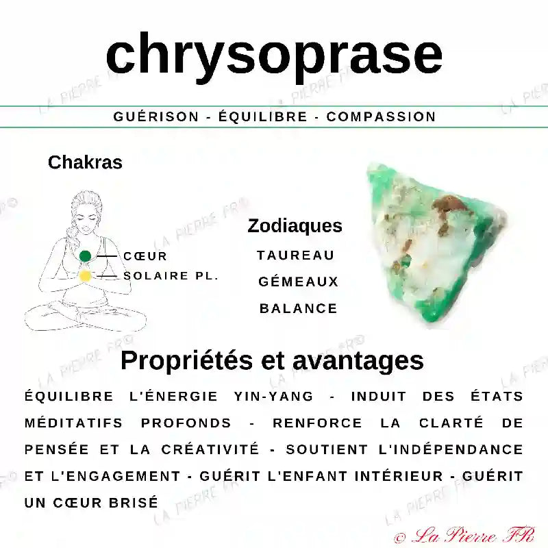 vertus de la perle chrysoprase