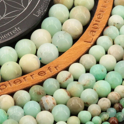 Perles Chrysoprase en pierre naturelle - Qualité AA+