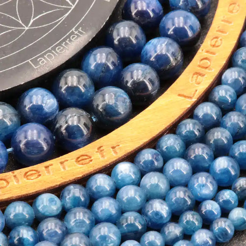 Perles kyanite (Cyanite / Disthène) en pierre naturelle - Qualité AA+