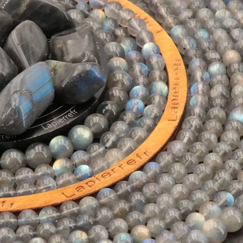 Perles Labradorite Bleue en pierre naturelle - Qualité AAA