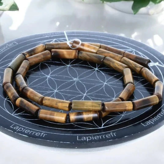 Perles Oeil de Tigre 4 mm x 13 – Lot 26 perles naturelles perle pierre naturelle