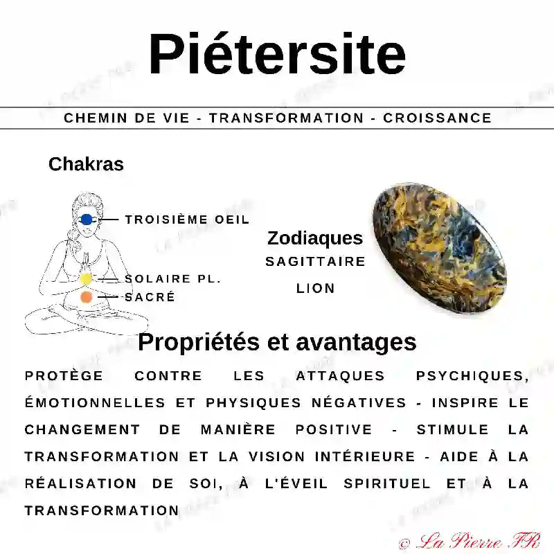 Perles Piétersite en pierre naturelle - Qualité AAA perle