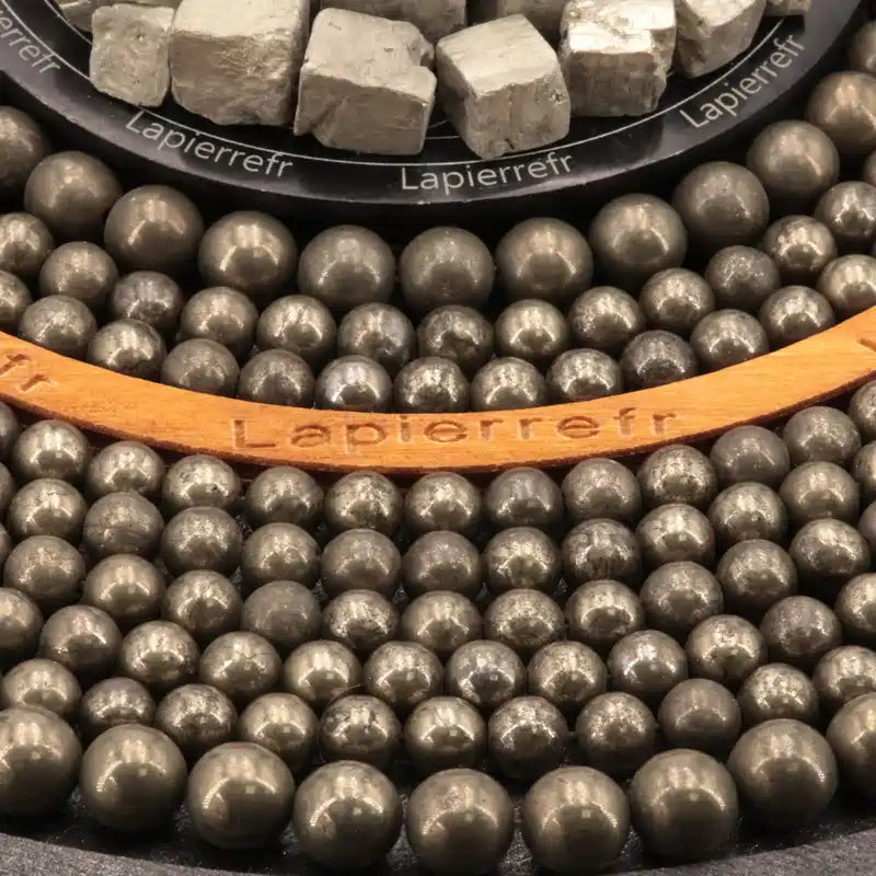 Perles de Pyrite dorée métallique rondes en 4, 6, 8 et 10 mm, pierre naturelle d'abondance pour bijoux
