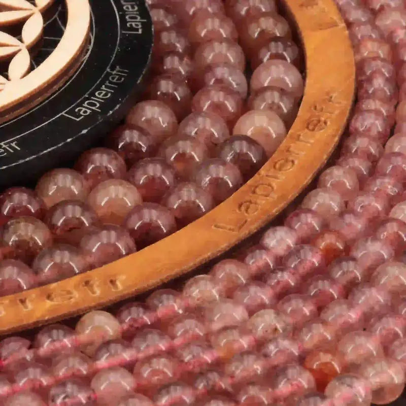 Perle pierre naturelle Quartz Rose ronde en 4/6/8/mm - La Pierre Fr