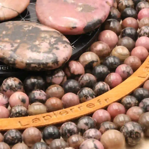 Perles Rhodonite en pierre naturelle - Qualité AAA