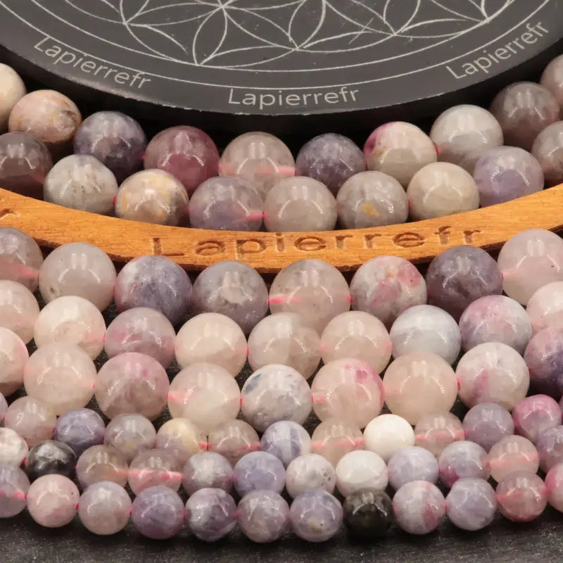 Perles Tourmaline "rose" en pierre naturelle ronde 4/6/8/10mm de Qualité AA+, pour la création de bijoux et lithothérapie