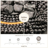 Grosses perles Gabbro 10 mm, Qualité AAA