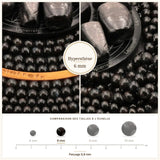 Perles Hypersthène 6 mm en pierre naturelle, Qualité AAA