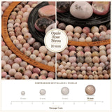 Grosses perles Opale Rose du Pérou 10 mm, Qualité AA+