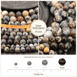Grosses perles Jaspe Orbiculaire 10 mm, Qualité AAA
