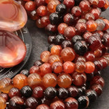 Perles Agate Rubanée 6 mm en pierre naturelle, Qualité AAA