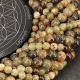 Perles Grenat Vert 6 mm en pierre naturelle, Qualité AA+
