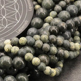Grosses perles Serpentine 10 mm, Qualité AA+