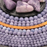 Perles Calcédoine Mauve 6 mm en pierre naturelle, Qualité AA+