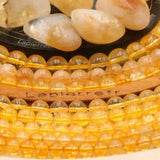 Grosses perles Citrine 10 mm, Qualité AAA