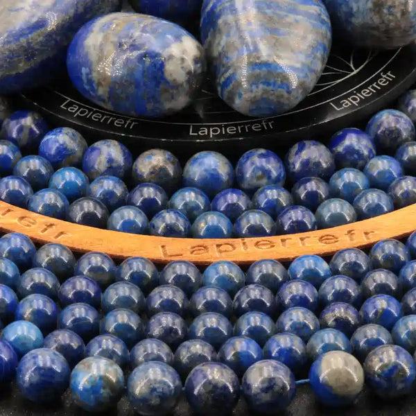 Perles 10mm en pierre naturelle lapis lazuli pour bijoux de caractère