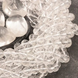 Petites perles Cristal de Roche à inclusions 4 mm, Qualité AAA