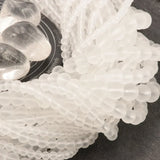 Petites perles Cristal de Roche Dépoli 4 mm, Qualité AAA