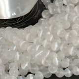 Perles Sélénite 6 mm en pierre naturelle, Qualité AAA