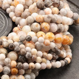 Petites perles Agate Bambou 4 mm, Qualité AAA