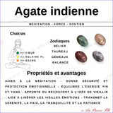 Perles Agate Indienne 4 mm x 13 – Lot de 26 perles naturelles perle pierre naturelle