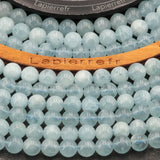 Perles Aigue-Marine 6 mm en pierre naturelle, Qualité AAA