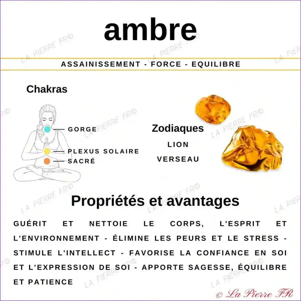 Lot de 5 perles Ambre de la Baltique 100% naturelle, qualité AAA - La Pierre FR