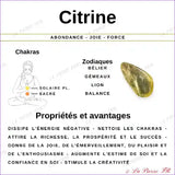 Perles Citrine (chauffée) en pierre naturelle - Qualité AAA perle
