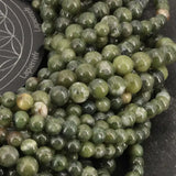 Perles Jade Vert 6 mm en pierre naturelle, Qualité AA+