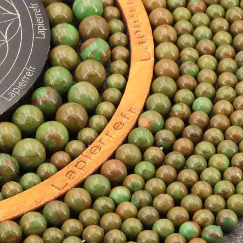 Perles Jaspe Phénix en pierre naturelle ronde 4mm, 6mm, 8mm, 10mm - Qualité AAA pour la création de bijoux et lithothérapie