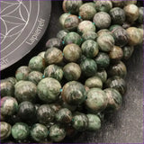 Perles Émeraude verte en pierre naturelle ronde 6mm/ 8mm/10mm de Qualité AA+, pour la création de bijoux et lithothérapie