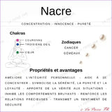 Perles en Nacre carré et plate 15x15 mm – Lot de 22 perles perle nacre