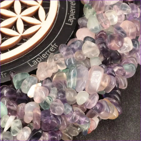 Perles pierres naturelles en Fluorite - La Pierre FR