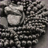 Perles Gabbro en pierre naturelle ronde 6/8/10 mm de Qualité AAA, pour la création de bijoux et lithothérapie