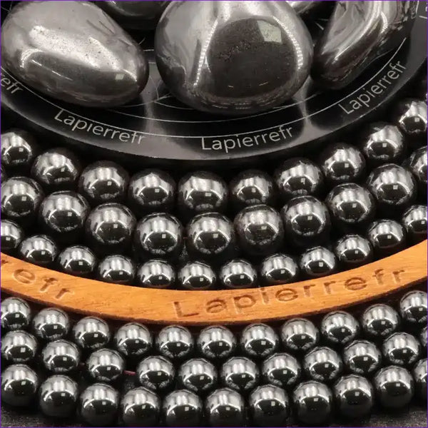 perle pierre naturelle hématite ronde en 4/6/8/10mm pour la création de bijoux et lithothérapie - La Pierre Fr  