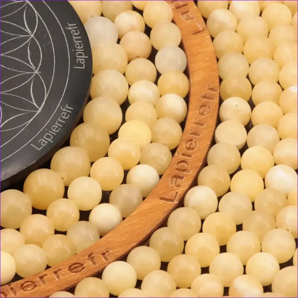 Perles Jade Jaune en pierre naturelle ronde 6/8/10 mm de Qualité AAA, pour la création de bijoux et lithothérapie