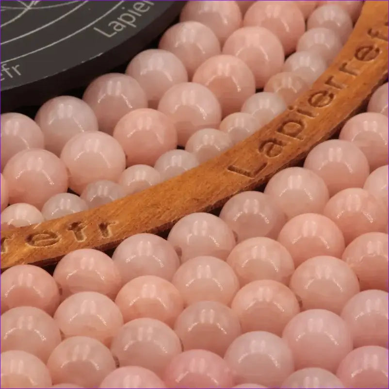 Perles Jade Rose en pierre naturelle ronde 4mm, 6mm, 8mm, 10mm - Qualité AA+ pour la création de bijoux et lithothérapie