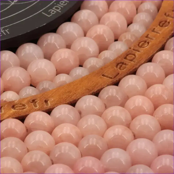 Perles Jade Rose en pierre naturelle ronde 4mm, 6mm, 8mm, 10mm - Qualité AA+ pour la création de bijoux et lithothérapie